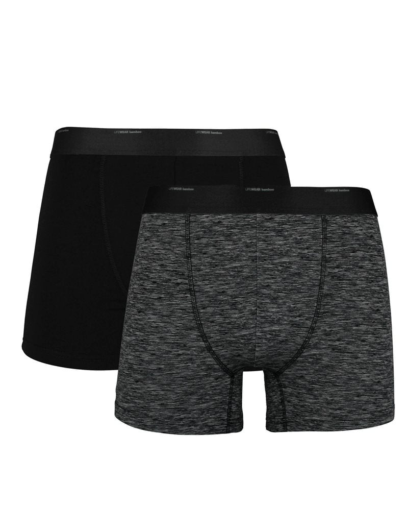 Boxerkalsong 2-pack Bambu Herr Mönstrad Wiges