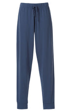 Wiges Pajama Pants Cuff Bamboo Ladies Blue - Wiges