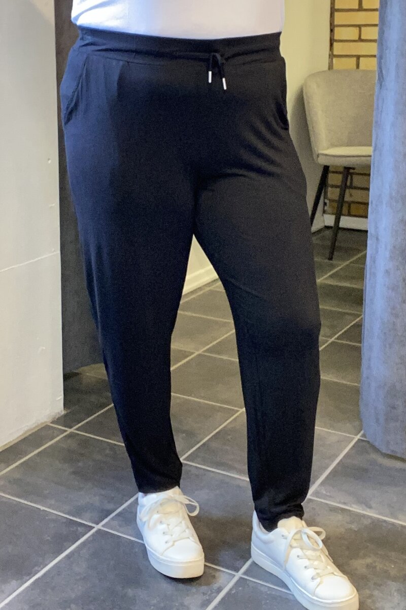 Ladies' Bamboo Jersey Trousers Black Wiges