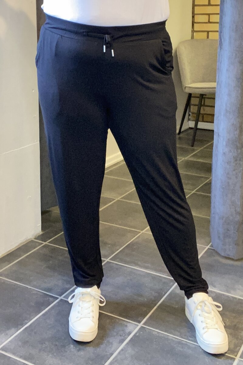 Ladies' Bamboo Jersey Trousers Black Wiges
