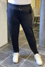 Ladies' Bamboo Jersey Trousers Black Wiges