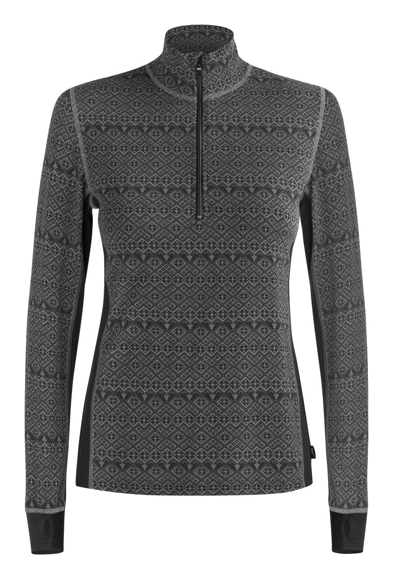 Bamboo Base Layer Top Women Black - Wiges
