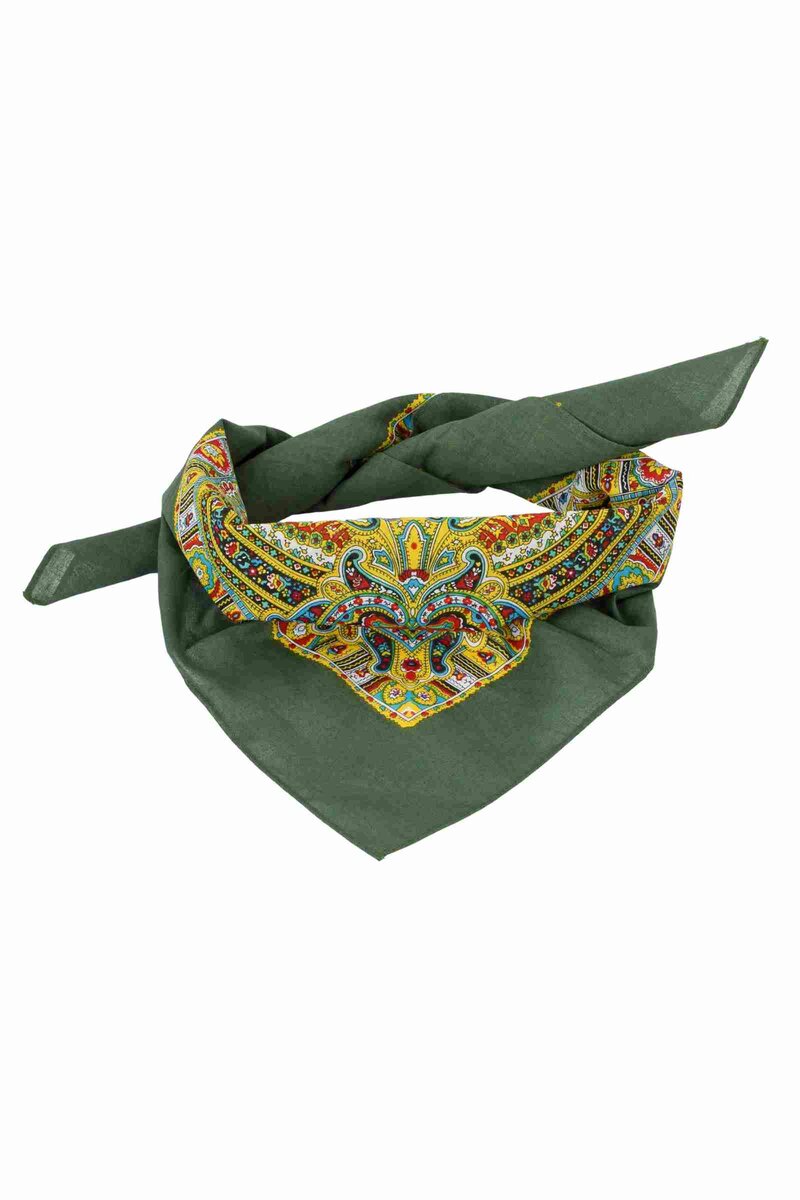 Bandana Scarf Women Green Woodstock