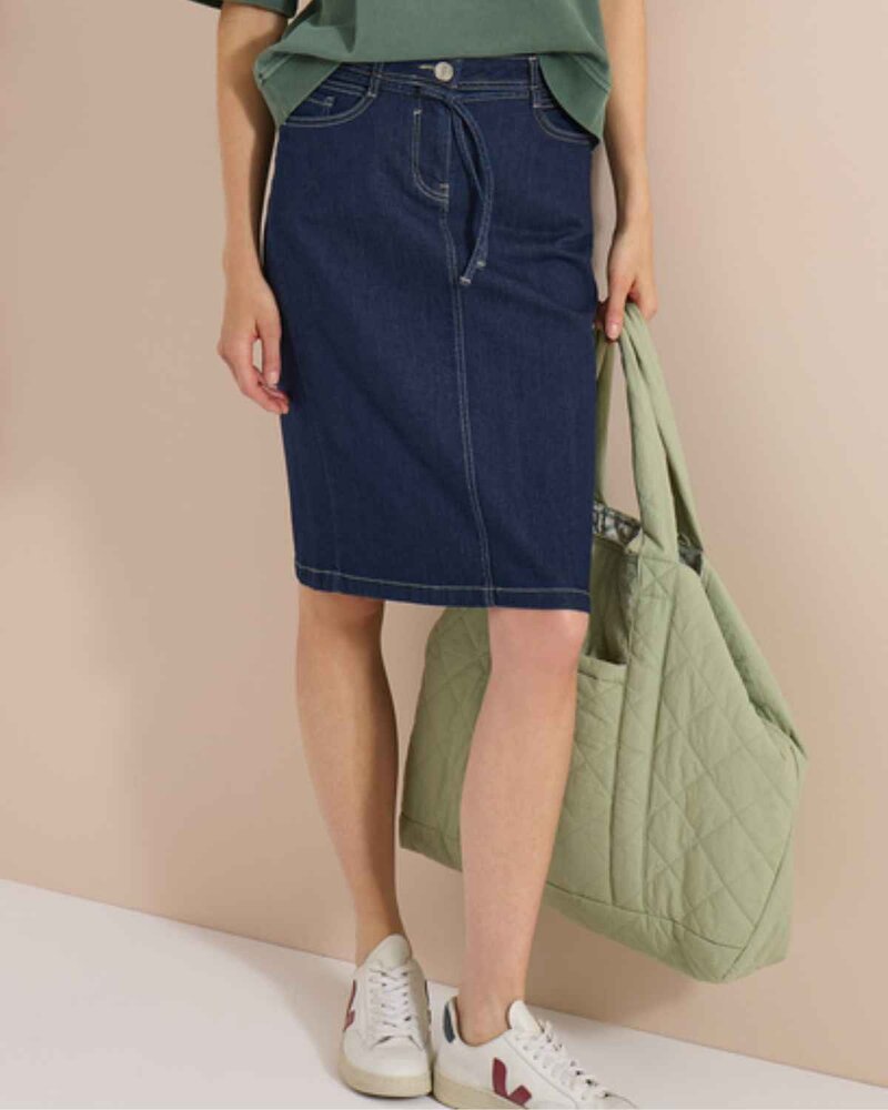 Ximena Denim Skirt Ladies Rinsed Wash | Smilebutiken - Cecil