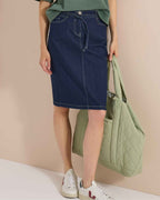 Ximena Denim Skirt Ladies Rinsed Wash | Smilebutiken - Cecil