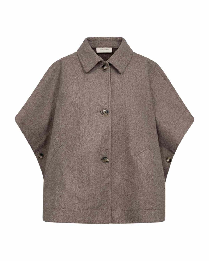 Yanna Poncho Dam Morel Melange | Smilebutiken - Freequent