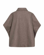 Yanna Poncho Women Morel Melange | Smilebutiken - Freequent
