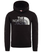 Youth Drew Peak Hoodie Black Mid Grey Junior The North Face