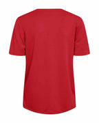 Yr Short Sleeve Blouse Women True Red | Smilebutiken - Freequent
