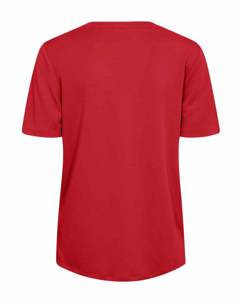 Yr Short Sleeve Blouse Women True Red | Smilebutiken - Freequent