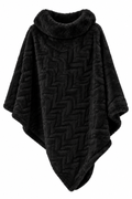 Yvette Poncho Dam Svart Black | Smilebutiken - Caramelle Fashion