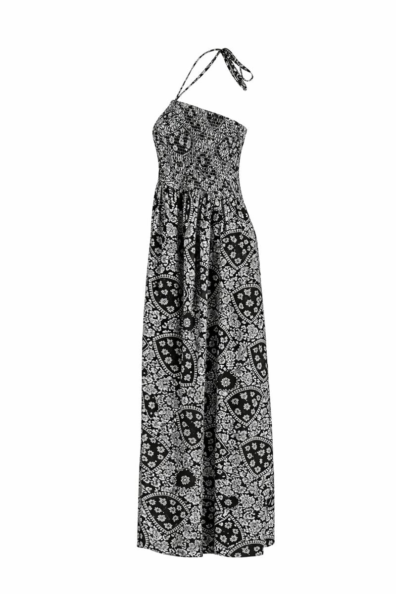 Noelia Dress Women Black Paisley Z-One
