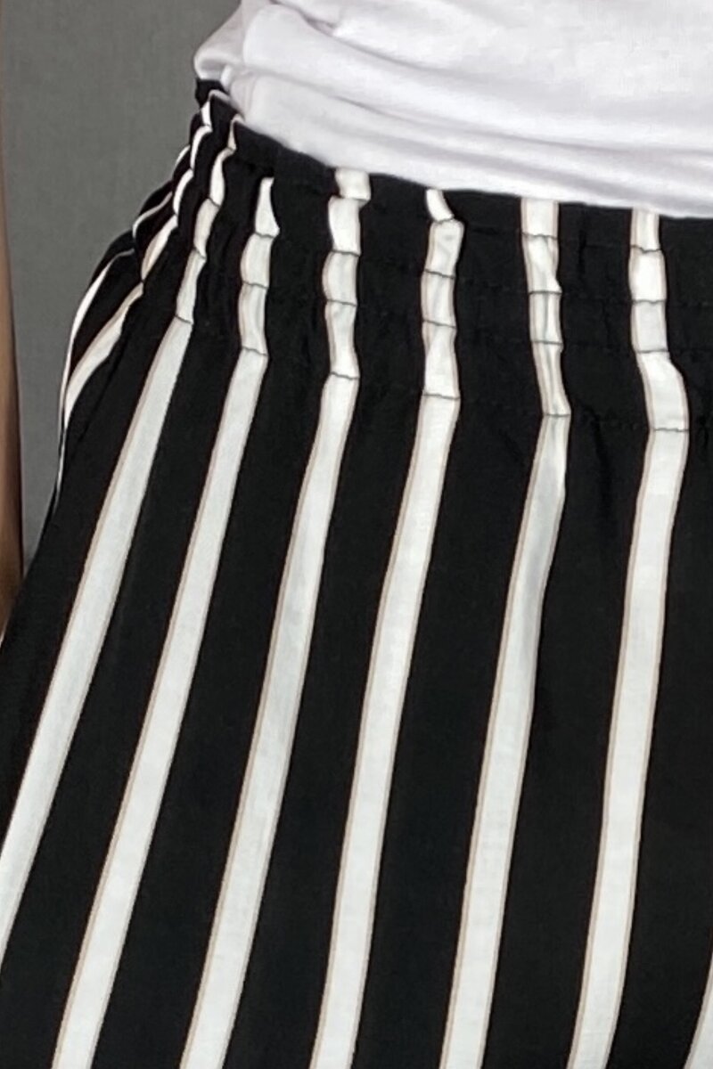 Zabaione Alamea Striped 7/8 Trousers for Women - Zabaione
