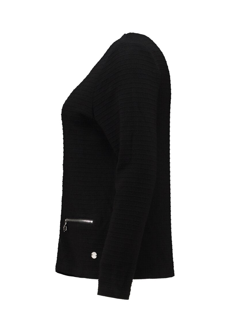 Alicia Cardigan Dam Black Zabaione
