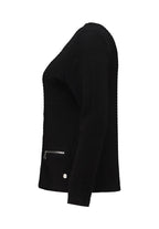 Alicia Cardigan Dam Black Zabaione