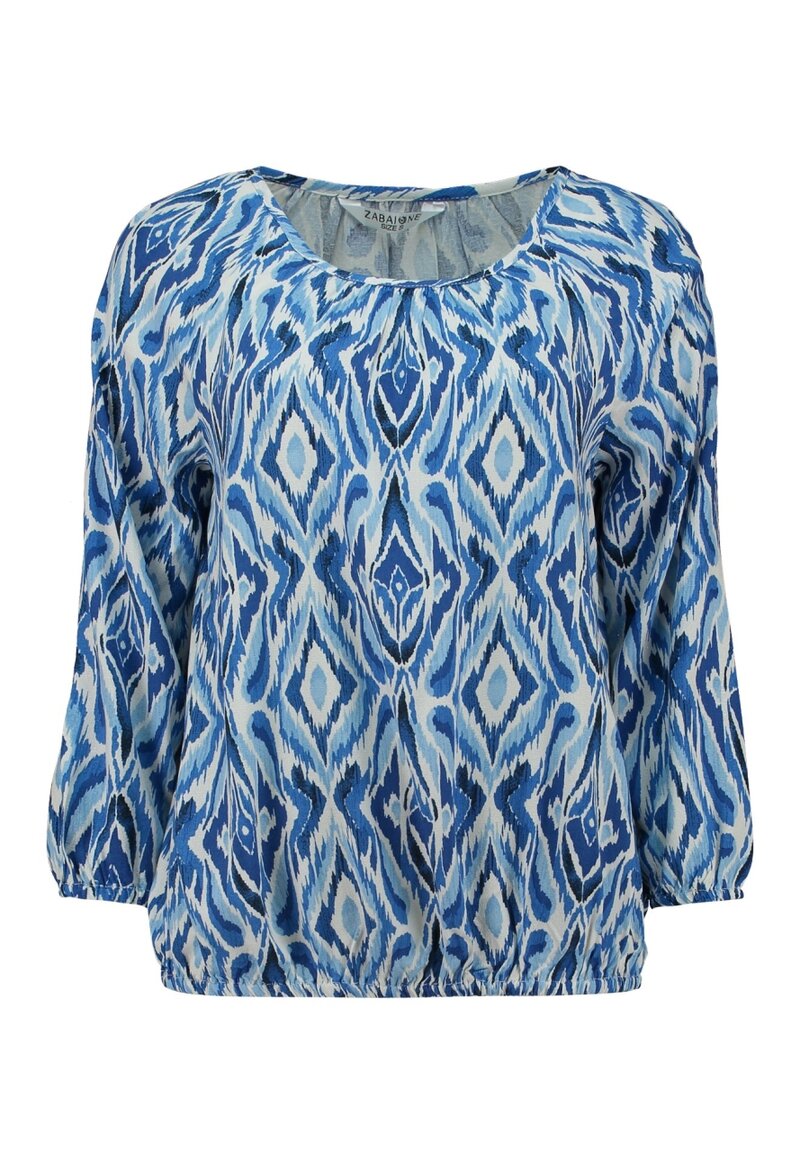 Andorra Rundhalsad Blus Dam Blue Zabaione