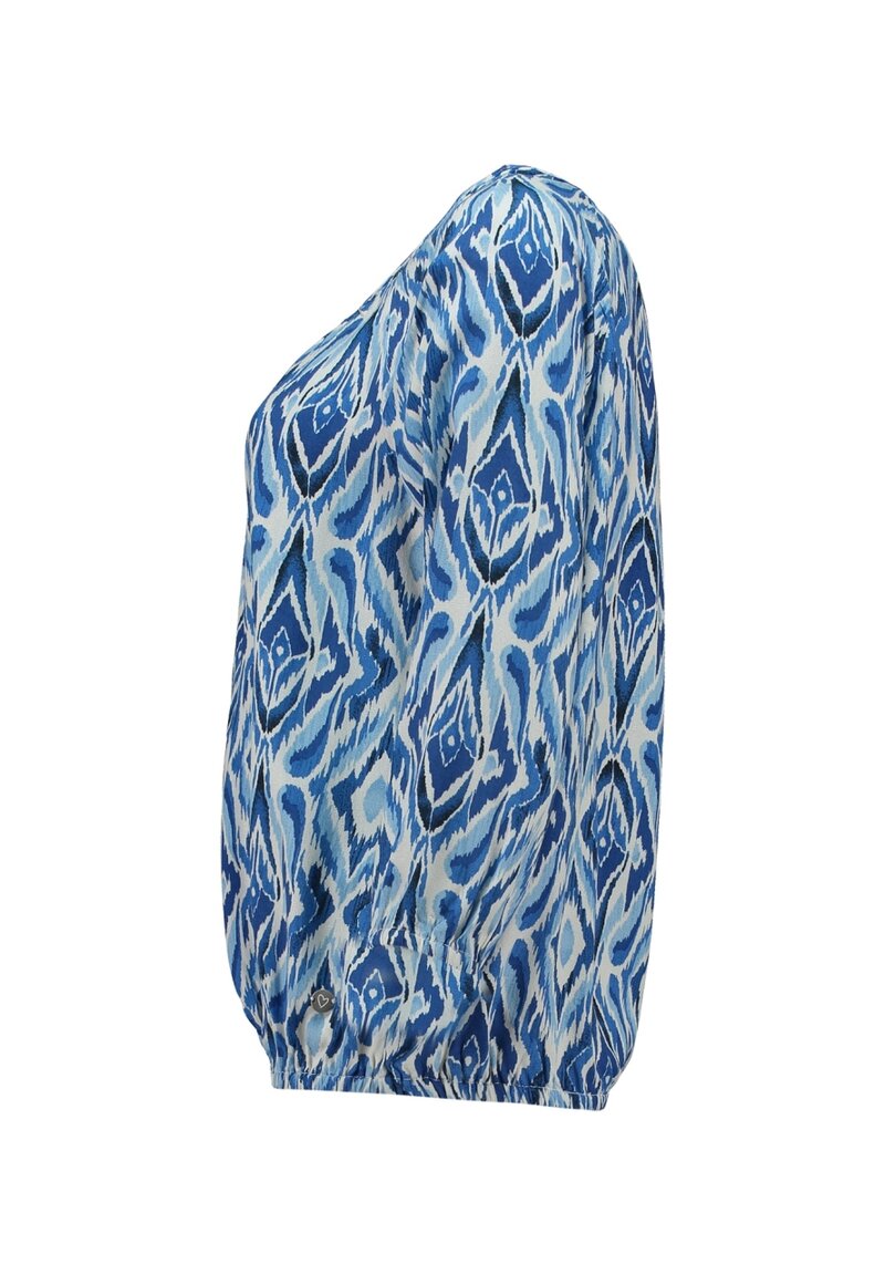 Andorra Rundhalsad Blus Dam Blue Zabaione