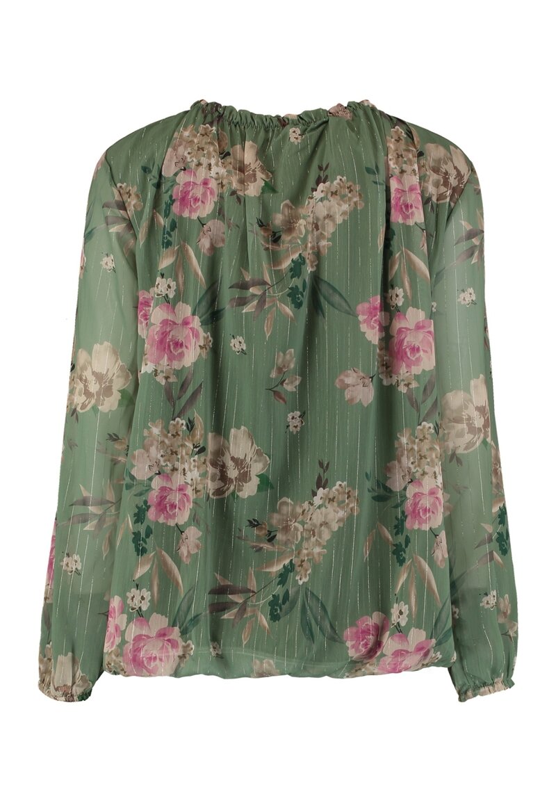 Open Blouse Ladies Green Zabaione