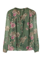 Open Blouse Ladies Green Zabaione
