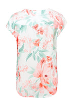 Betty Kortärmad Blus Dam Flowers Zabaione