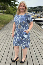 Carla Dress 3 Women Denim Zabaione