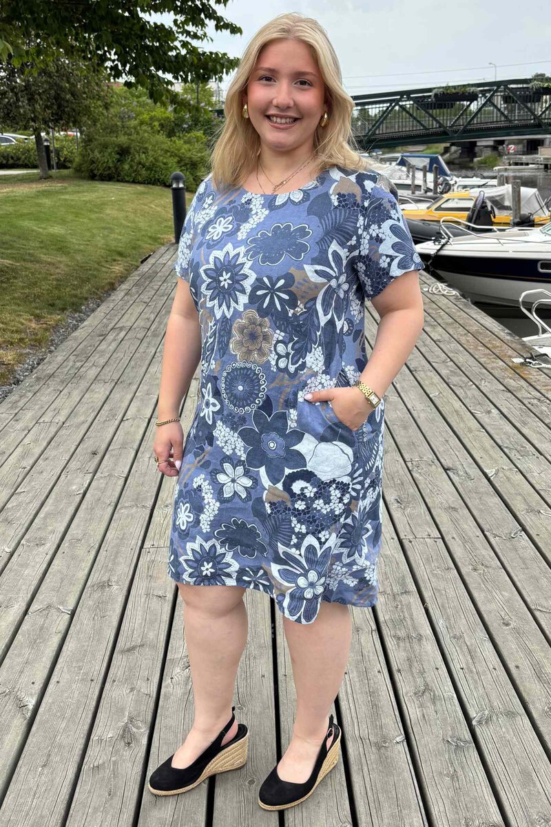 Carla Dress 3 Women Denim Zabaione