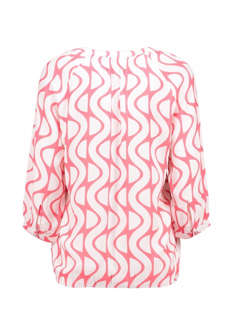 Cornelia Blus Dam Peach White Zabaione