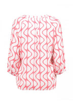 Cornelia Blus Dam Peach White Zabaione