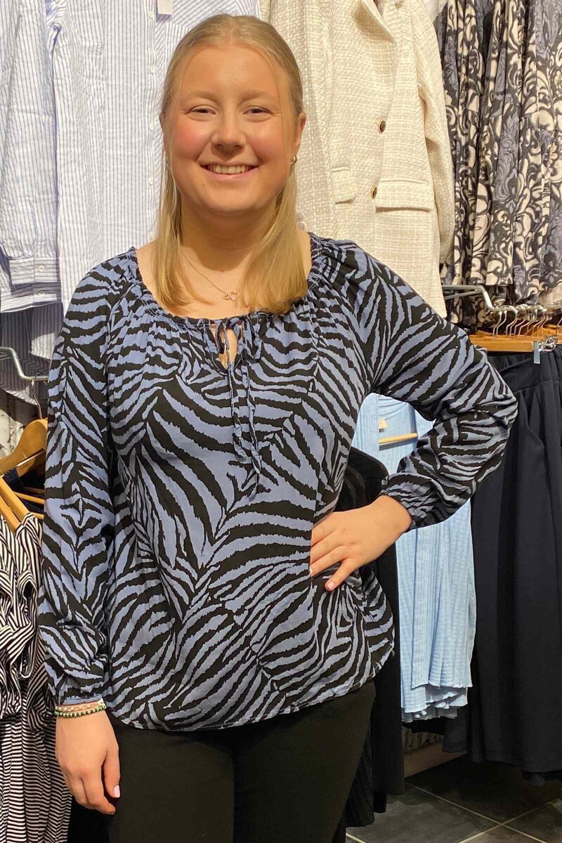 Dana Blouse Lady Denim Zabaione