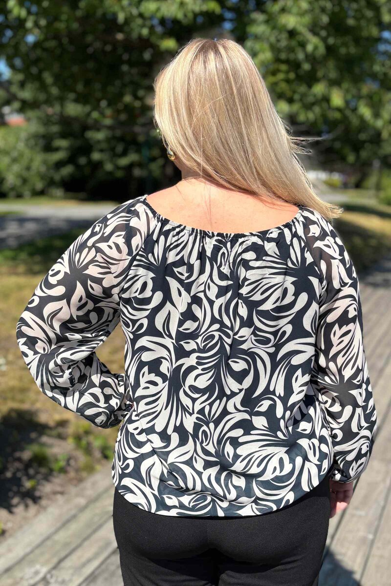 Elena Blouse Women Black Zabaione