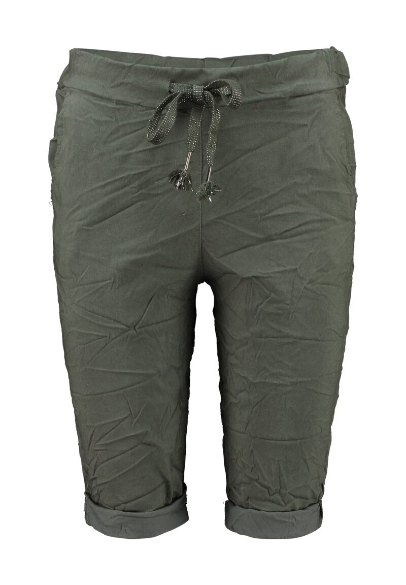 Fernandi Stretch Shorts Dam Khaki Zabaione