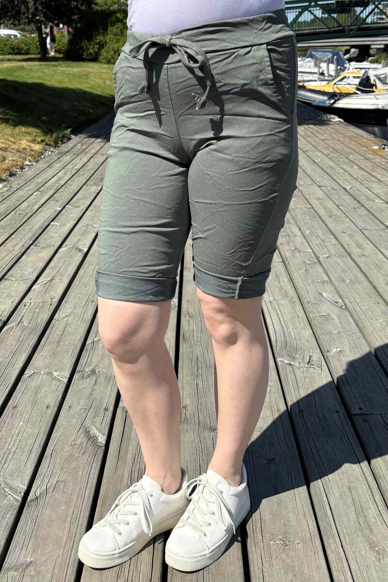 Fernandi Stretch Shorts Dam Khaki Zabaione