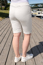 Fernandi Stretch Shorts Dam Offwhite - Zabaione
