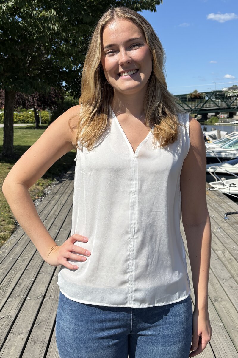 Jules Short Sleeve Top Women White Zabaione