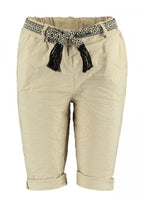 Kaira Stretch Shorts Women Beige Zabaione