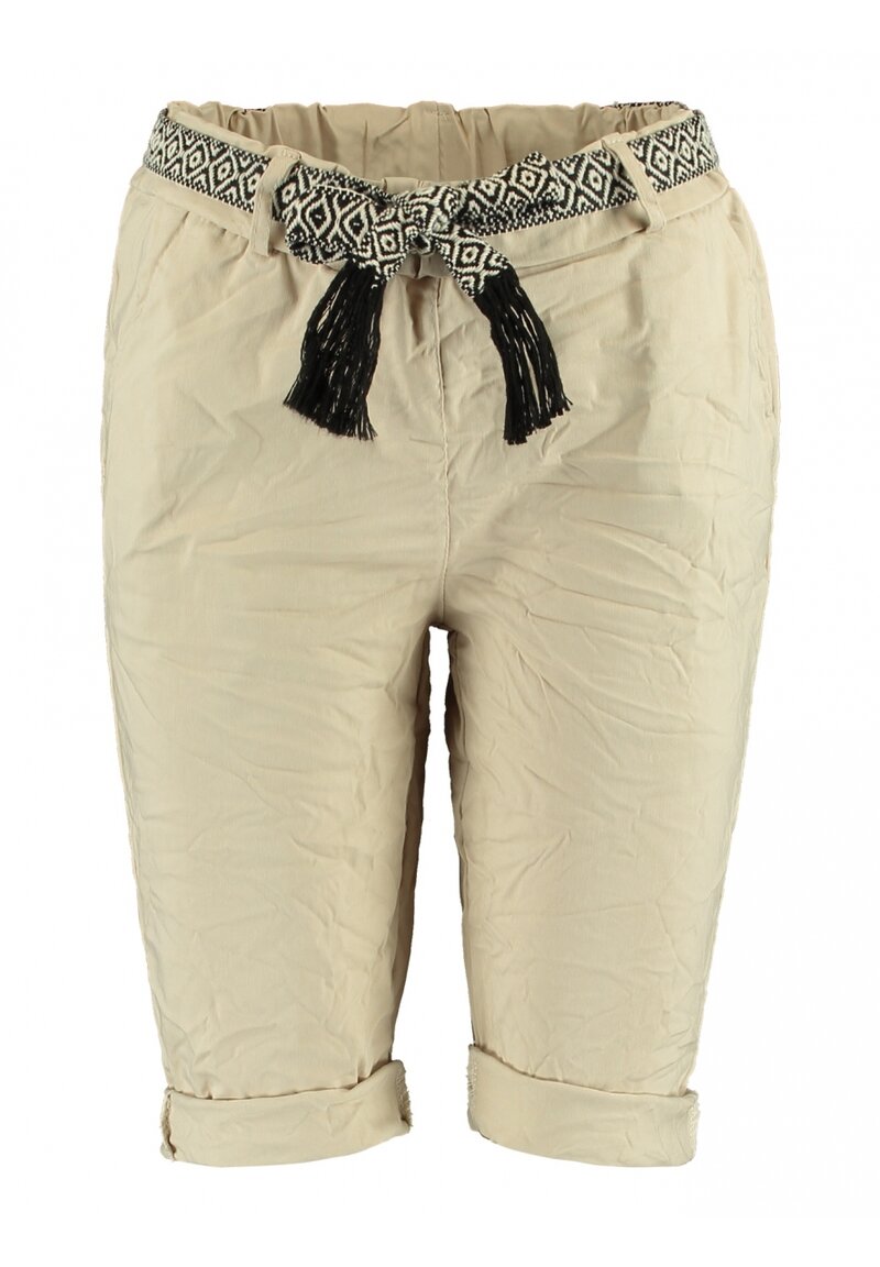 Kaira Stretch Shorts Women Beige Zabaione