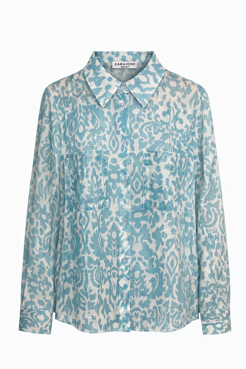 Keelin Skjortblus Dam Aquamarin Zabaione