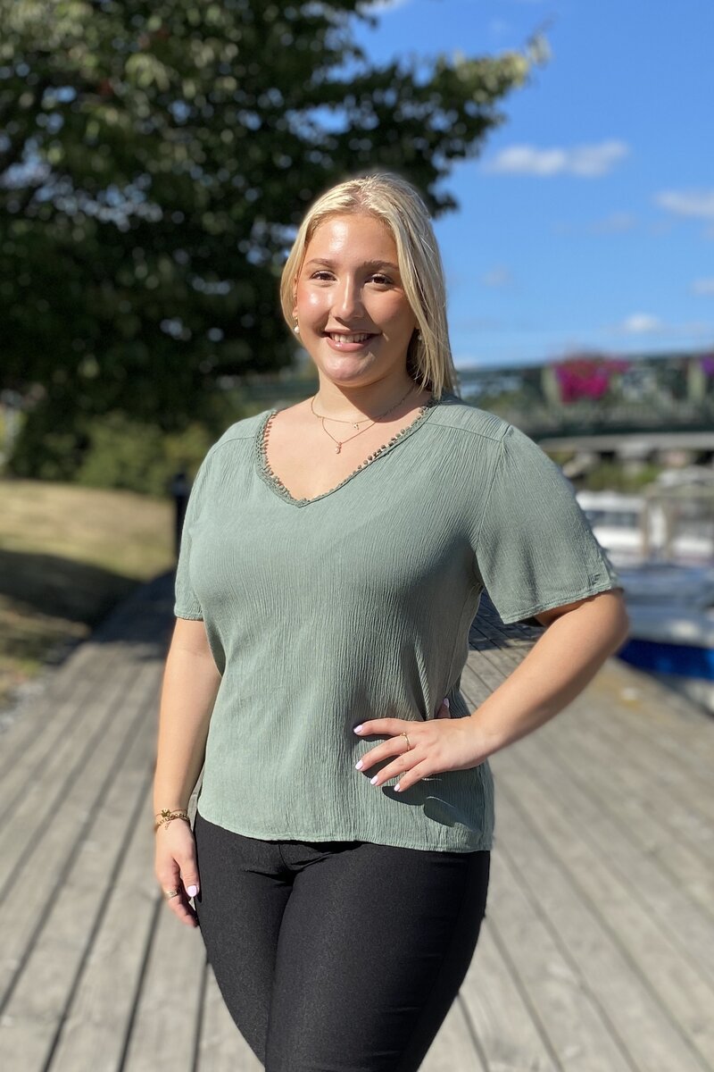 Lara Women's Blouse Khaki Zabaione