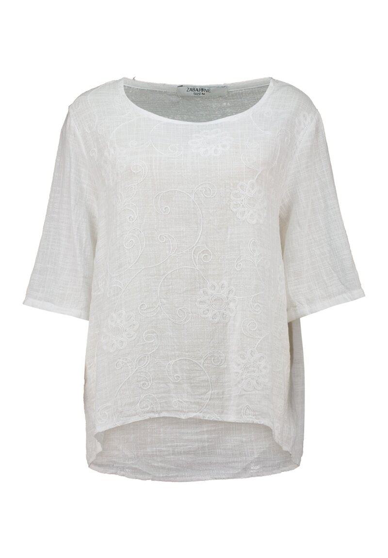 Lialii Blus Dam White Zabaione