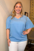 Lisa Top Lady Sky Blue Zabaione