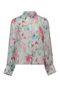 Maui Blommig Skjortblus Dam Offwhite Zabaione
