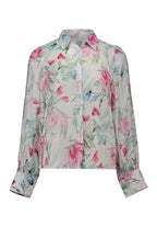 Maui Blommig Skjortblus Dam Offwhite Zabaione