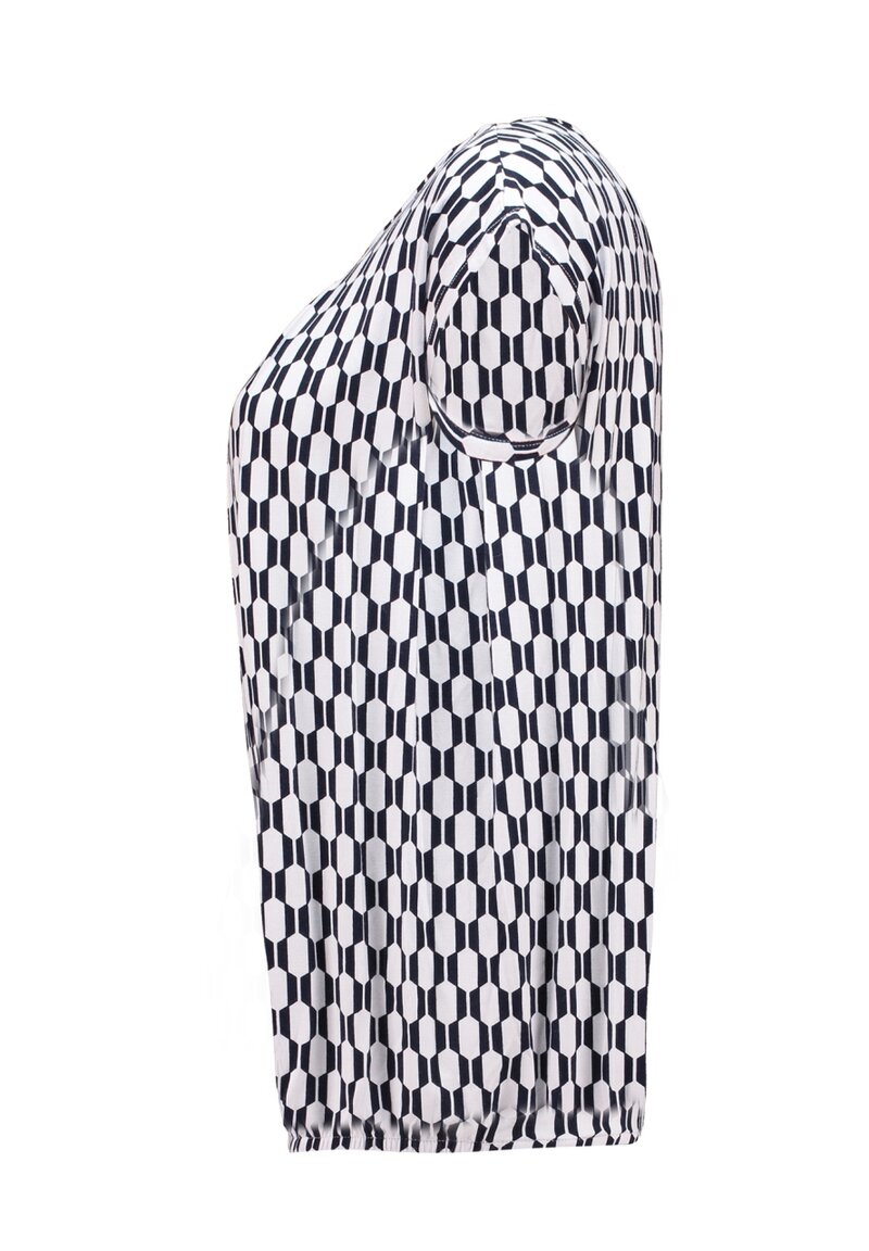 Minou Top Women White Navy Zabaione