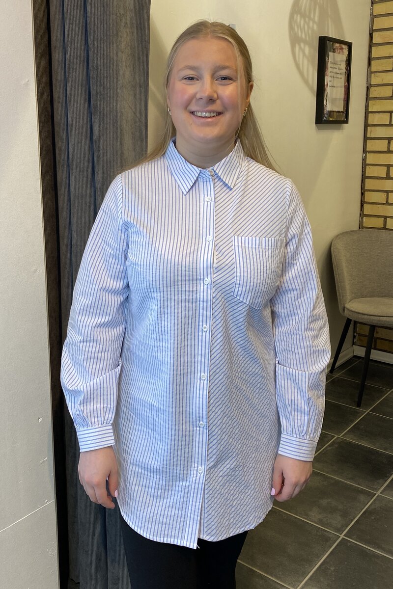 Miola Shirt Ladies Blue White Zabaione