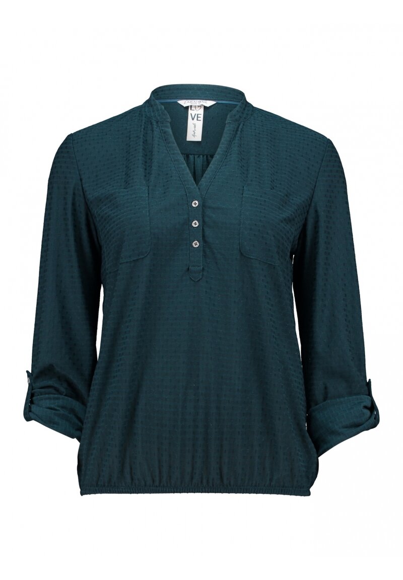 Tova Blus Dam Teal Zabaione