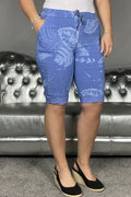 Vivi Stretch Shorts Dam Blå - Zabaione