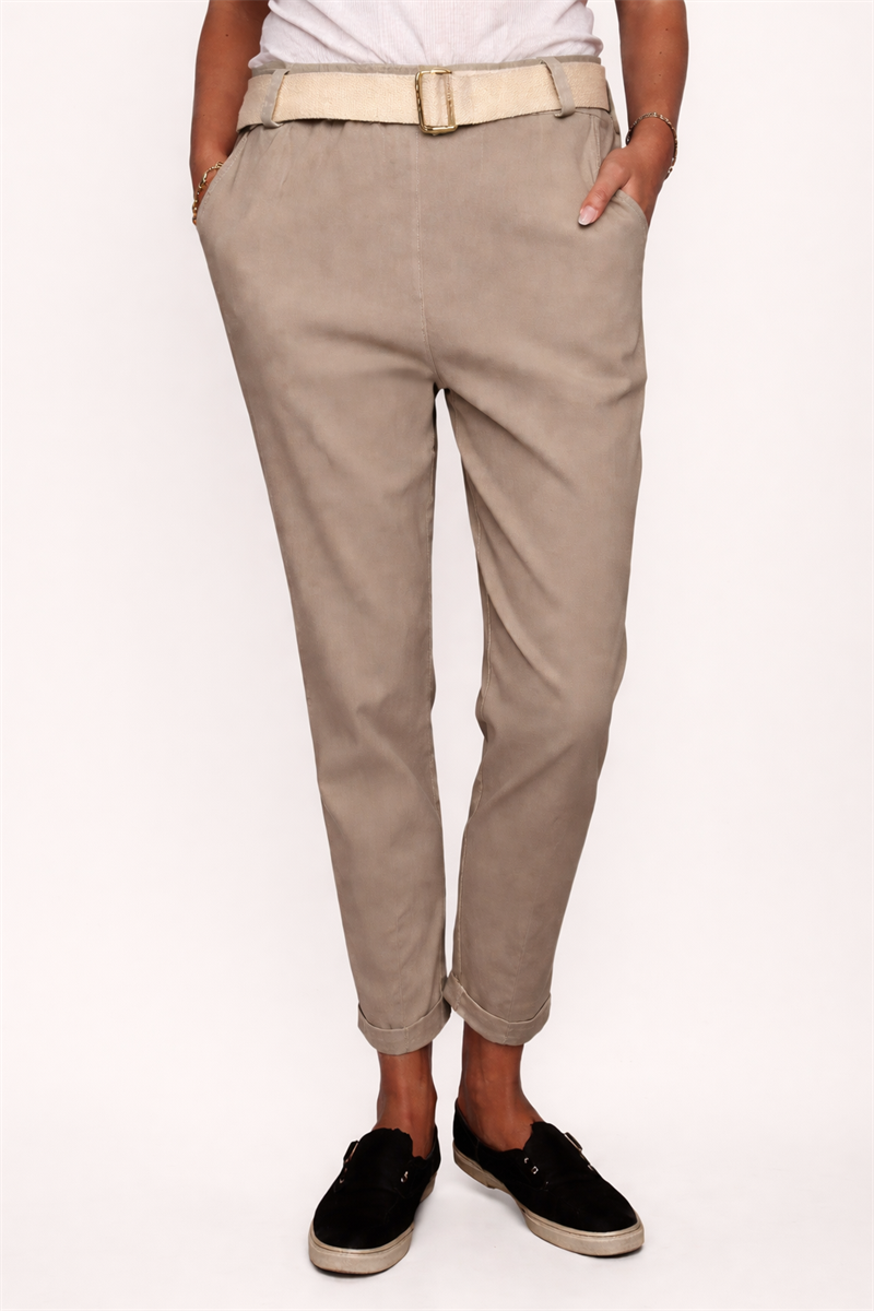 Zariah Ankelbyxa Dam Taupe Chica London | Smilebutiken - Caramelle Fashion