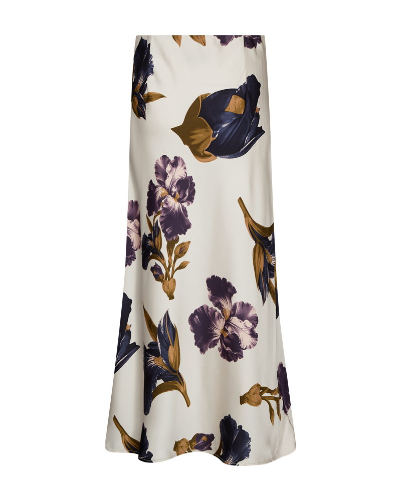 Zila Lång Kjol Dam Beige Moonbeam W Nightshade | Smilebutiken - Freequent