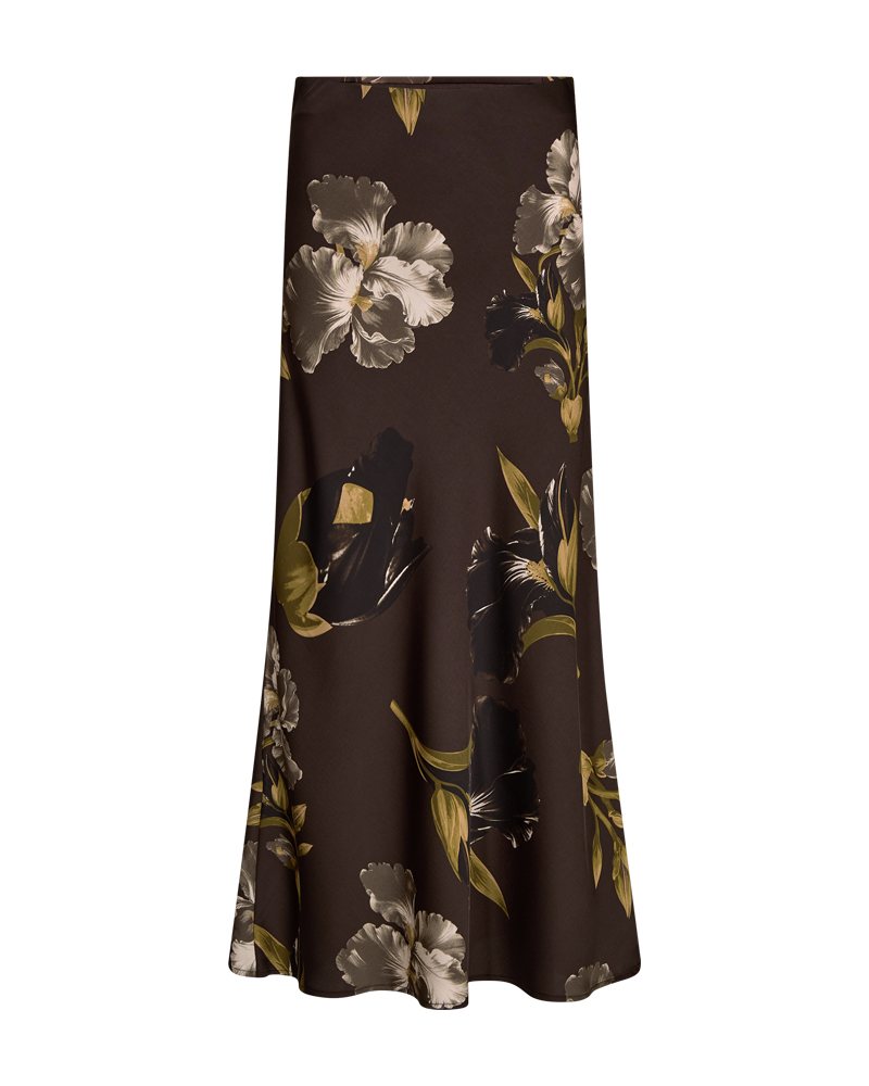 Zila Lång Kjol Dam Brun Mole w Desert Taupe | Smilebutiken - Freequent