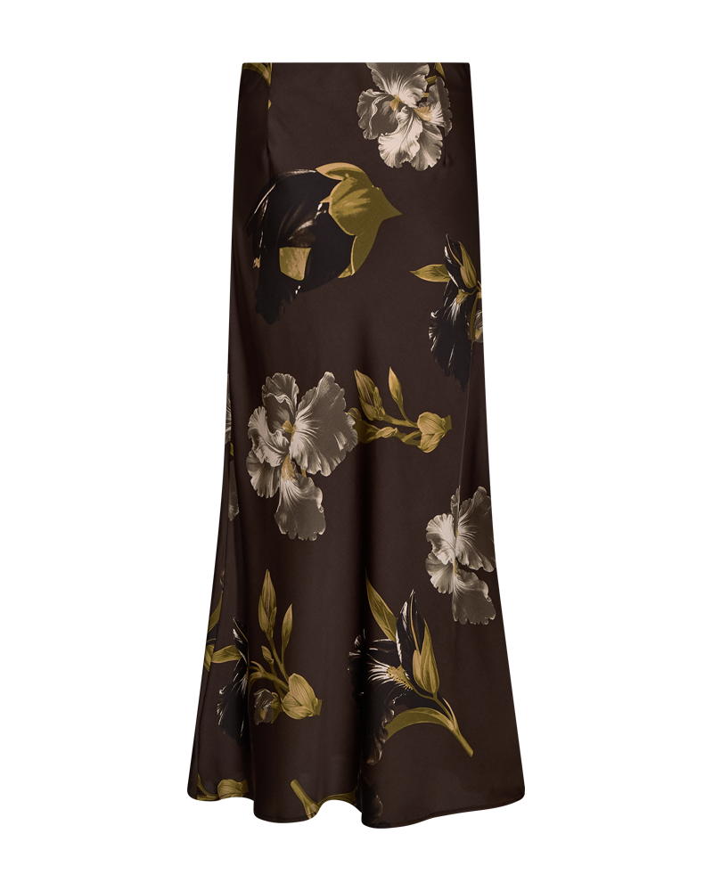 Zila Lång Kjol Dam Brun Mole w Desert Taupe | Smilebutiken - Freequent